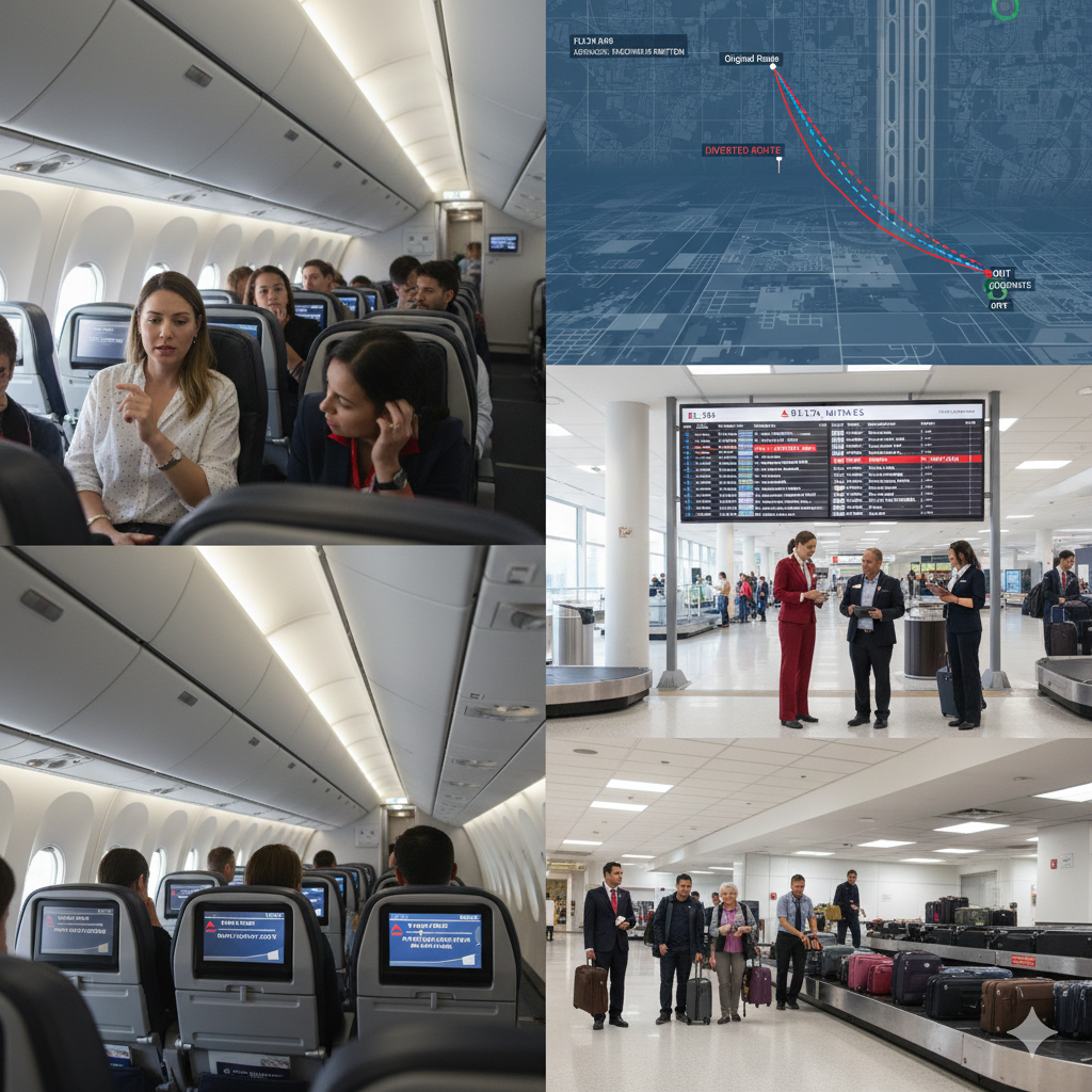 Passenger Experience During the Diversion of Flight DL275 to LAX 