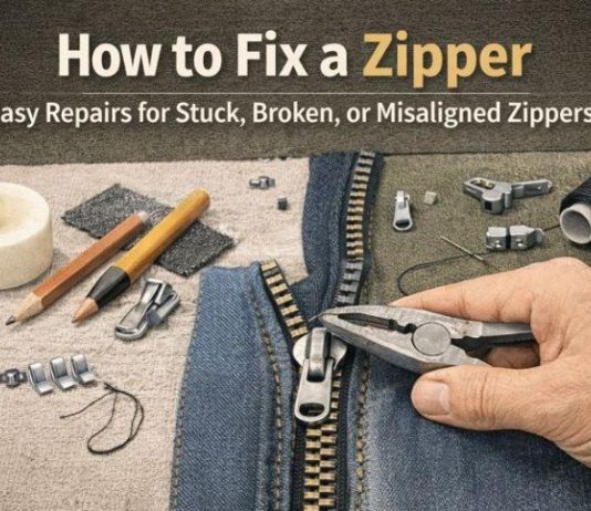 How to Fix Zipper Broken, Stuck, or Misaligned Zipper at Home How to Fix Zipper Broken, Stuck, or Misaligned Zipper at Home